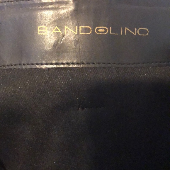 Black Leather Bandolino Heeled Boots - Picture 6 of 7